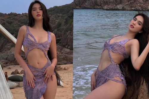 Ngọc Trinh diện váy 'rách bươm' giống Kendall Jenner, netizen chẳng chê nổi vì body quá mlem