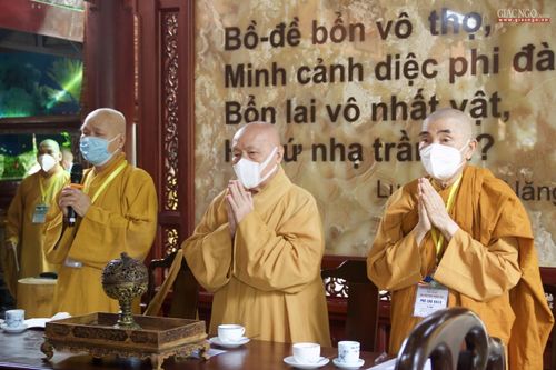 Ban Giám khảo Đại giới đàn Thiện Hoa họp, triển khai nội dung khảo hạch