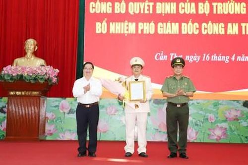 Thượng tá Lê Đức Bảy làm Phó giám đốc Công an TP.Cần Thơ