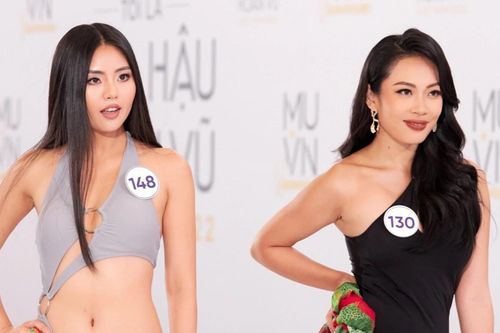 Thí sinh Hoa hậu Hoàn vũ Việt Nam ngã nhào khi diễn bikini