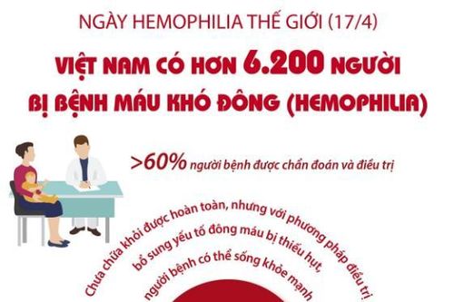 Việt Nam có hơn 6.200 người bị bệnh máu khó đông