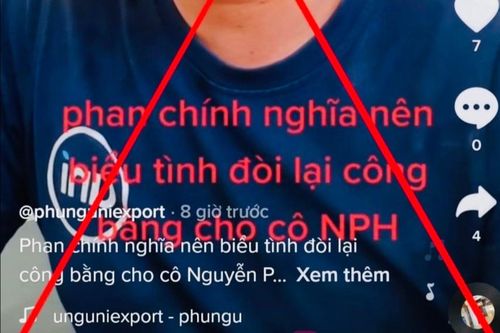 Xử phạt TikToker kêu gọi 'fan chính nghĩa' biểu tình sau khi bà Phương Hằng bị bắt