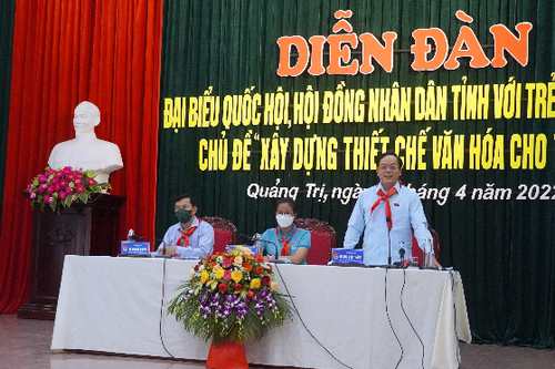 Quảng Trị tổ chức diễn đàn đại biểu dân cử với trẻ em