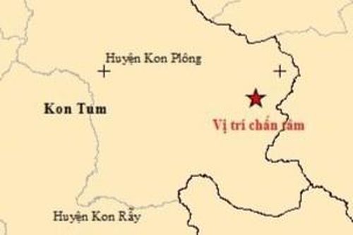 Động đất 4,5 độ ở Kon Tum