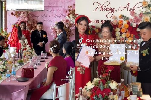 Lấy chồng đại gia, cô dâu Bắc Ninh nhân hồi môn 'toát mồ hôi'