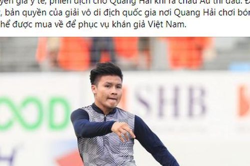 Xuất ngoại thi đấu, Quang Hải được tài trợ số tiền lớn