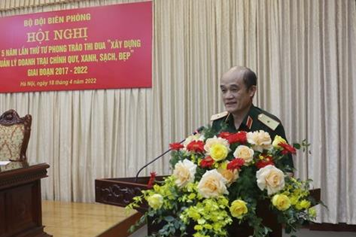 Sơ kết phong trào thi đua 'Xây dựng và quản lý doanh trại chính quy, xanh, sạch, đẹp' giai đoạn 2017-2022