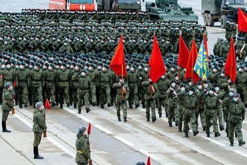 Hơn 10.000 binh sĩ Nga diễn tập lễ duyệt binh mừng Ngày Chiến thắng