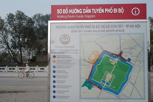 Phố đi bộ quanh Thành cổ Sơn Tây khai trương vào dịp nghỉ lễ 30/4-1/5