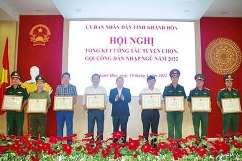 Khánh Hòa tổng kết công tác tuyển chọn, gọi công dân nhập ngũ
