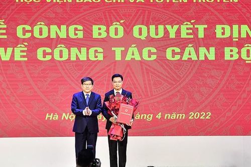 PGS,TS. Trần Thanh Giang được bổ nhiệm làm Phó Giám đốc Học viện Báo chí và Tuyên truyền