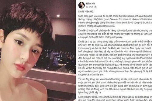Sau xin lỗi, Hiền Hồ mở Facebook đăng 'tâm thư': 'Bài học lớn này đã giúp em thức tỉnh...'