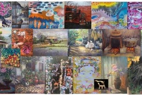 Triển lãm mỹ thuật 'Hạnh phúc Xanh' tại 'lá phổi xanh' Sơn Tây