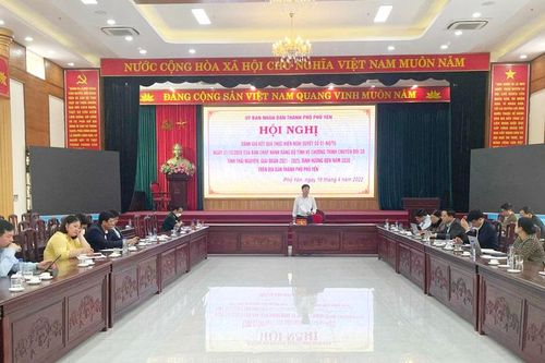 T.P Phổ Yên: Phấn đấu 80% hồ sơ công việc giải quyết trên môi trường mạng