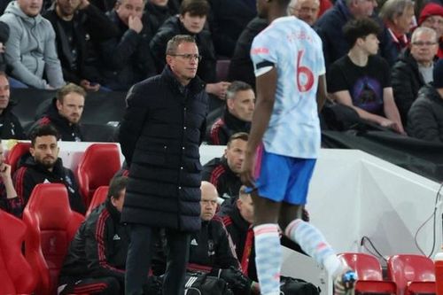 Huấn luyện viên Ralk Rangnick thừa nhận 'nhục nhã' sau trận thua thảm Liverpool