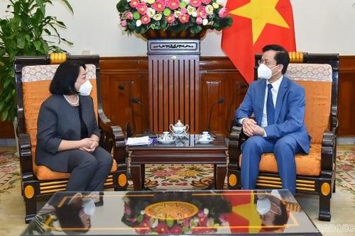 Thứ trưởng Ngoại giao Hà Kim Ngọc tiếp Giám đốc Văn phòng Tổ chức Di cư quốc tế khu vực châu Á-Thái Bình Dương