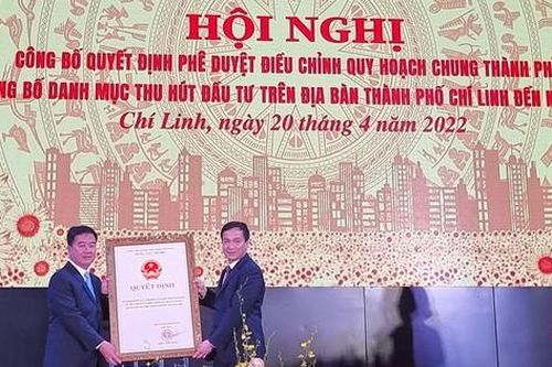 Hải Dương công bố điều chỉnh quy hoạch phát triển chung TP Chí Linh đến năm 2040