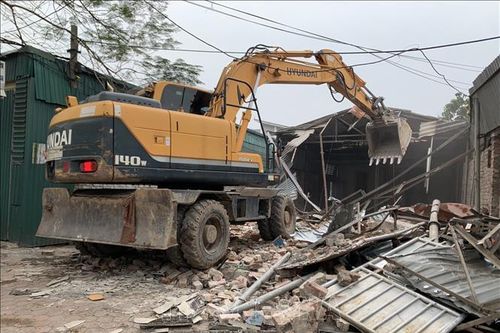 Cưỡng chế giải tỏa 118 hộ dân ở quận Long Biên, Hà Nội