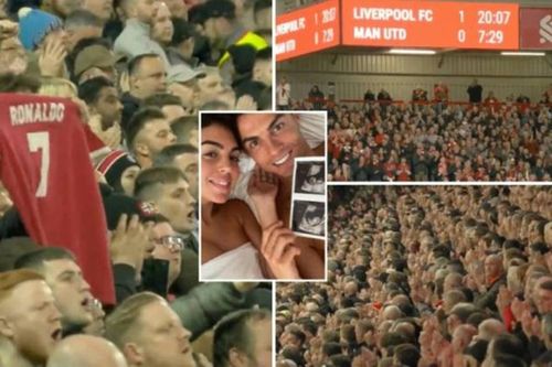 CĐV Liverpool có hành động đẹp với Ronaldo trong trận thua lịch sử của MU