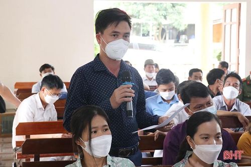 Cử tri Vũ Quang quan tâm việc xây dựng các công trình dân sinh
