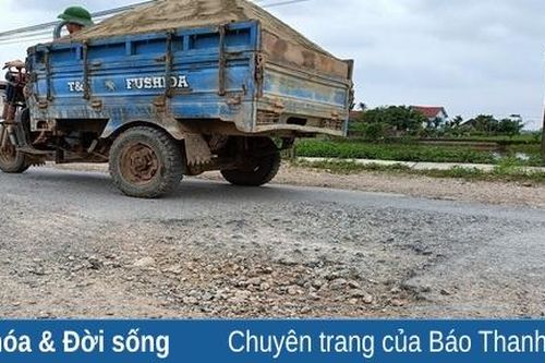 Tỉnh lộ 524 đoạn qua xã Nga Phú xuống cấp nghiêm trọng
