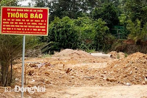 Phát hiện hơn 100 trường hợp vi phạm về đất đai tại H.Trảng Bom