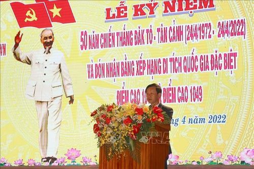 Lễ kỷ niệm 50 năm chiến thắng Đăk Tô - Tân Cảnh