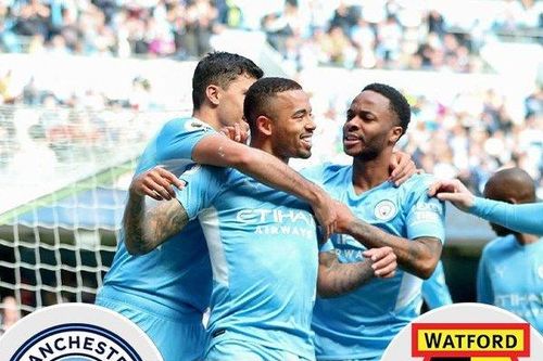 Gabriel Jesus lập poker, Man City giữ vững ngôi đầu