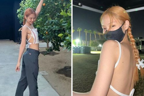 'Tắt nắng' khi Jennie khoe thân táo bạo với áo 'nửa mảnh' tại Coachella 2022