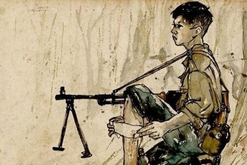 Chiêm ngưỡng những bức ký họa về kháng chiến miền Nam