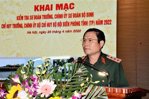 Kiểm tra Sư đoàn trưởng, Chính ủy Sư đoàn Bộ binh và Chỉ huy trưởng, Chính ủy BĐBP tỉnh, thành phố năm 2022