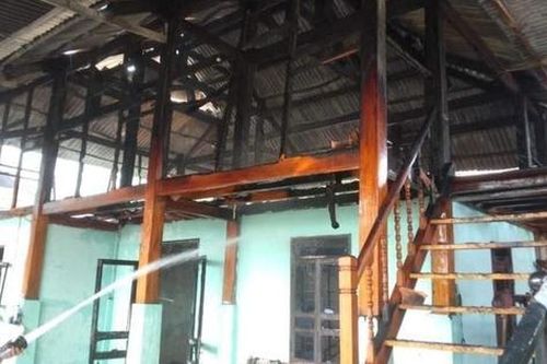 Cháy nhà sàn, không kịp cứu cụ già 90 tuổi