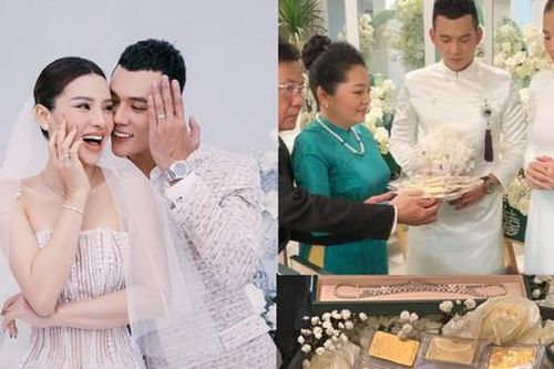 Phương Trinh Jolie nhận sính lễ 88 cây vàng và kim cương trị giá 2 tỷ trong lễ cưới