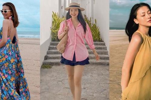 Tham khảo 15 outfit đi du lịch của sao Việt