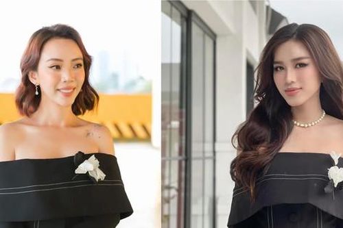 Đụng váy đen với 'kiều nữ làng hài' Thu Trang, Đỗ Thị Hà đẹp hút hồn khi khoe vai trần