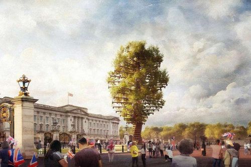 Anh dự định trưng bày tượng khổng lồ từ 350 cây xanh ngoài Điện Buckingham