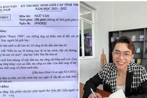 Minh Dự chia sẻ về đề thi Văn: 'Ba mẹ hay con cái, ai cũng đang phải học cách để tròn vai'