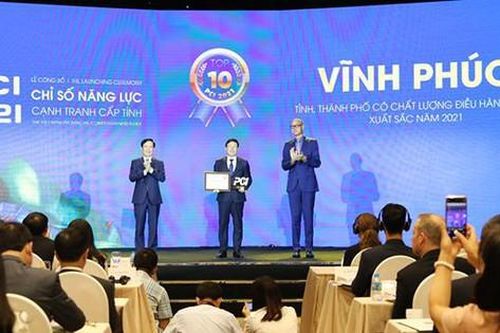 Vĩnh Phúc lần đầu lọt Top 5 bảng xếp hạng Chỉ số năng lực cạnh tranh cấp tỉnh