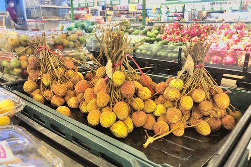 Vải đầu mùa xuất hiện, giá 'chát' nhưng vẫn cháy hàng