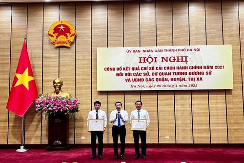 Hà Nội công bố kết quả chỉ số cải cách hành chính năm 2021