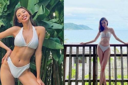 Nếu Ngọc Trinh là 'nữ hoàng nội y' thì Hoa hậu Thùy Tiên chuẩn 'nữ hoàng bikini' của V-biz