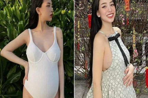 Ái nữ đại gia Minh Nhựa: Bà bầu sành điệu khoe vòng 1