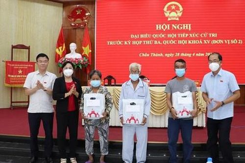Đoàn Đại biểu Quốc hội Tỉnh Kiên Giang, đơn vị số 2 tiếp xúc cử tri thị Trấn Minh Lương huyện Châu Thành