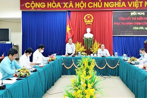 Tổng kết thí điểm Trung tâm Phục vụ hành chính công Châu Đốc