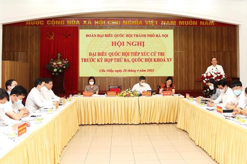 Kiến nghị của cử tri 3 quận Nam Từ Liêm, Cầu Giấy, Thanh Xuân sẽ được xem xét giải quyết kịp thời