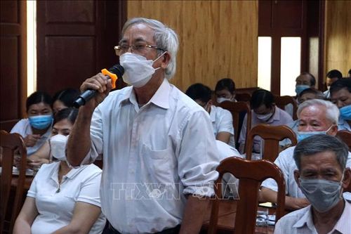 Phó Chủ tịch Quốc hội Nguyễn Đức Hải tiếp xúc cử tri tại tỉnh Quảng Nam