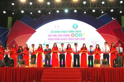 Khai mạc Diễn đàn kết nối sản phẩm OCOP vùng đồng bằng sông Cửu Long 'Liên kết cùng phát triển - Đồng Tháp 2022'