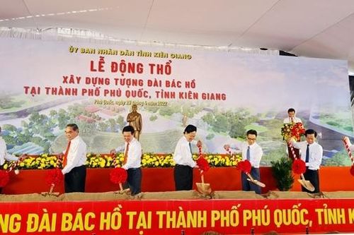 Khởi công xây dựng tượng đài Bác Hồ tại TP Phú Quốc