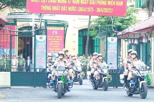 Công an Hà Nội ra quân bảo đảm an toàn tuyệt đối SEA Games 31