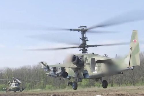 Video trực thăng Nga 'Ka-52 Cá sấu' tấn công mục tiêu ở Donbas